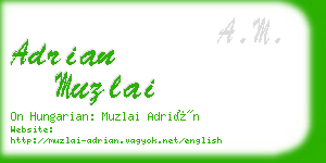 adrian muzlai business card